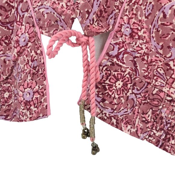 Free People Rosalina Floral Print Tie Front Jacket Medium - Picture 7 of 10